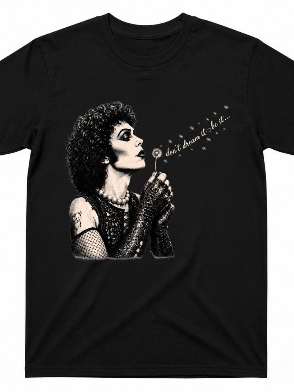 Gildan Black Shirt Tim Curry Graphic Tee